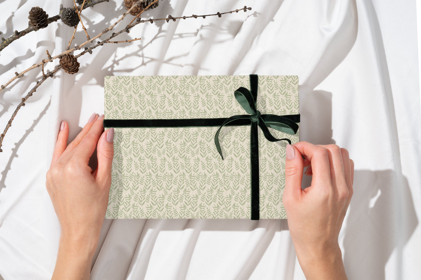 Botanical Custom Wrapping Paper Sheets