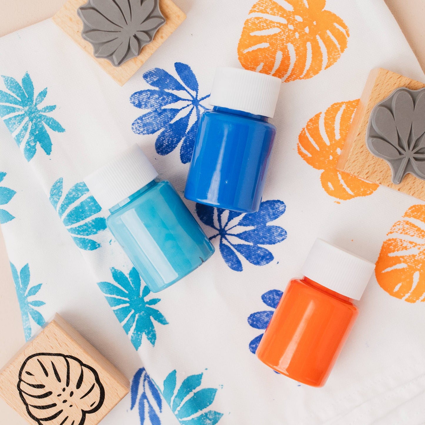 Textile DIY kit, block printing kit