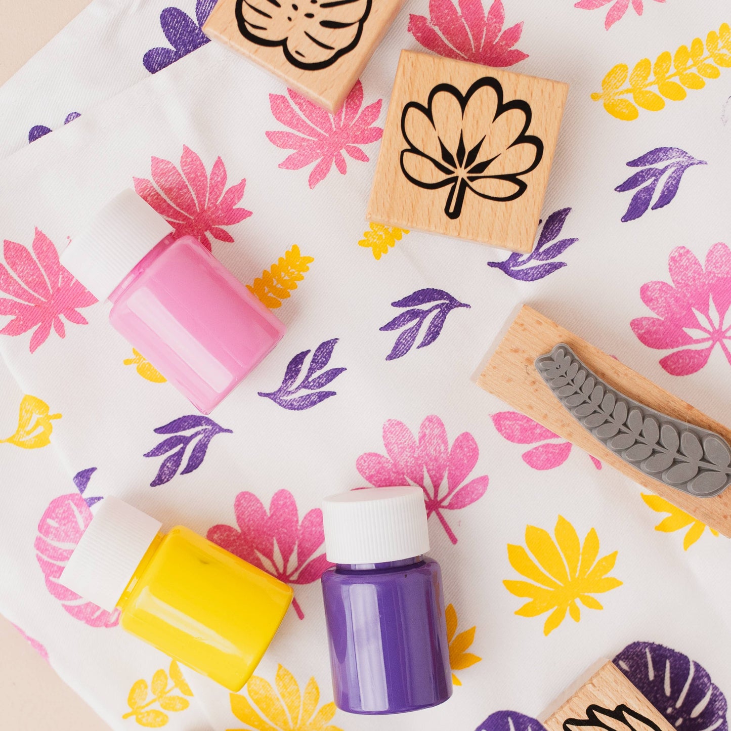 Textile DIY kit, block printing kit