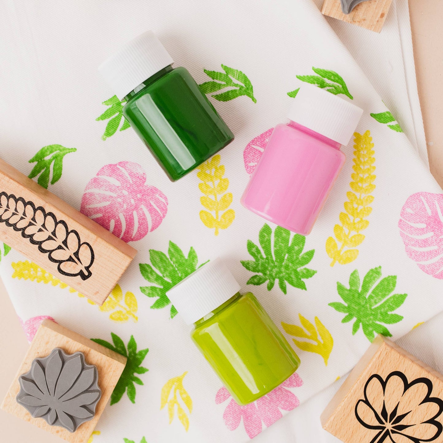Textile DIY kit, block printing kit