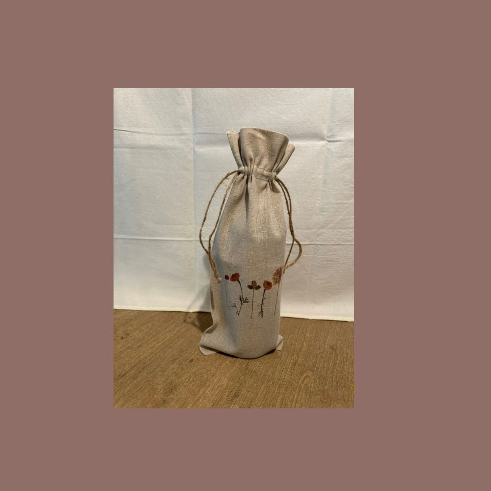 Linen Wine Bag
