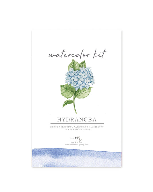 Watercolor Kit - Blue Hydrangea