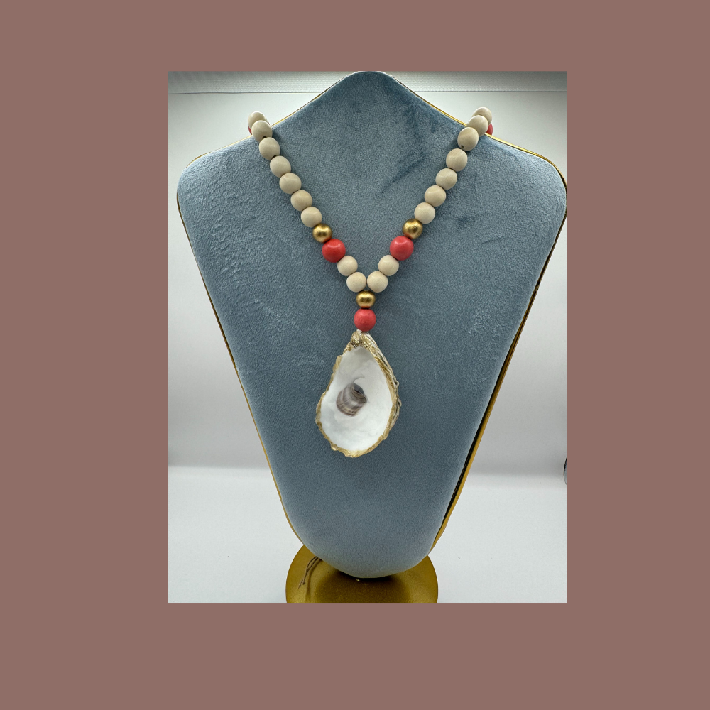 Handmade Bead Oyster Necklace