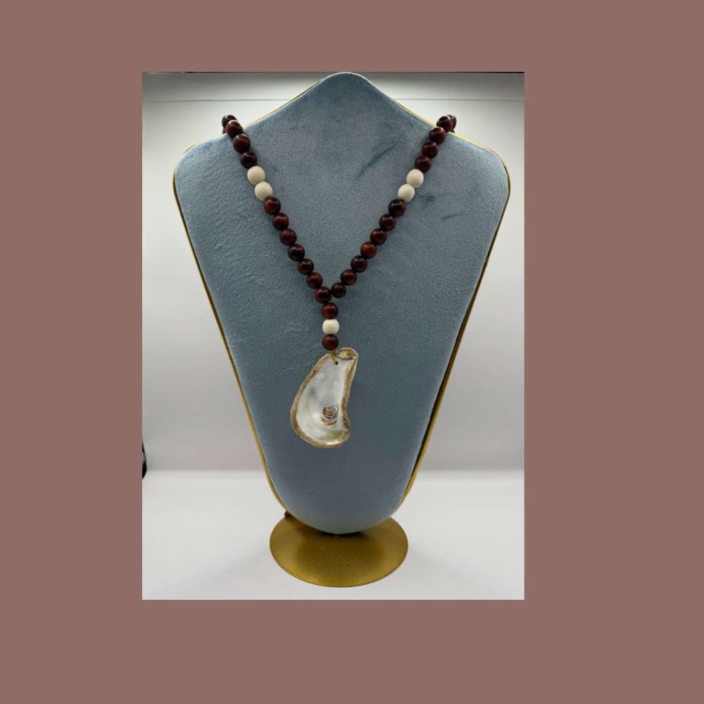 Handmade Bead Oyster Necklace