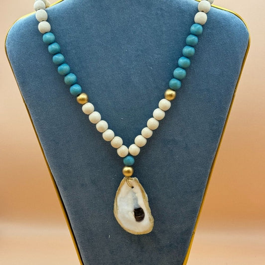 Handmade Bead Oyster Necklace