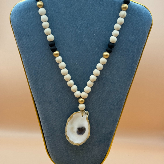 Handmade Bead Oyster Necklace