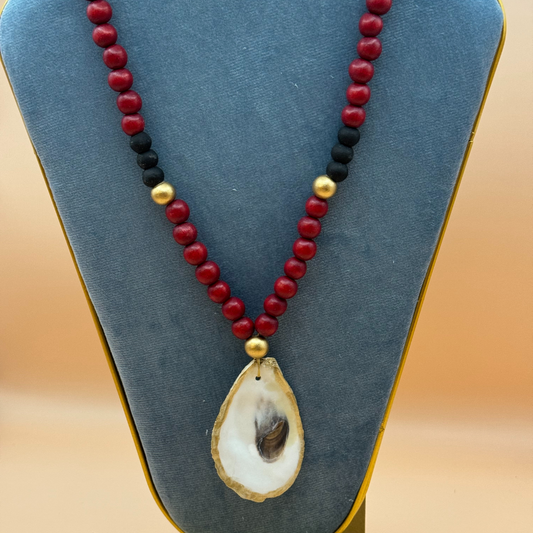 Handmade Bead Oyster Necklace